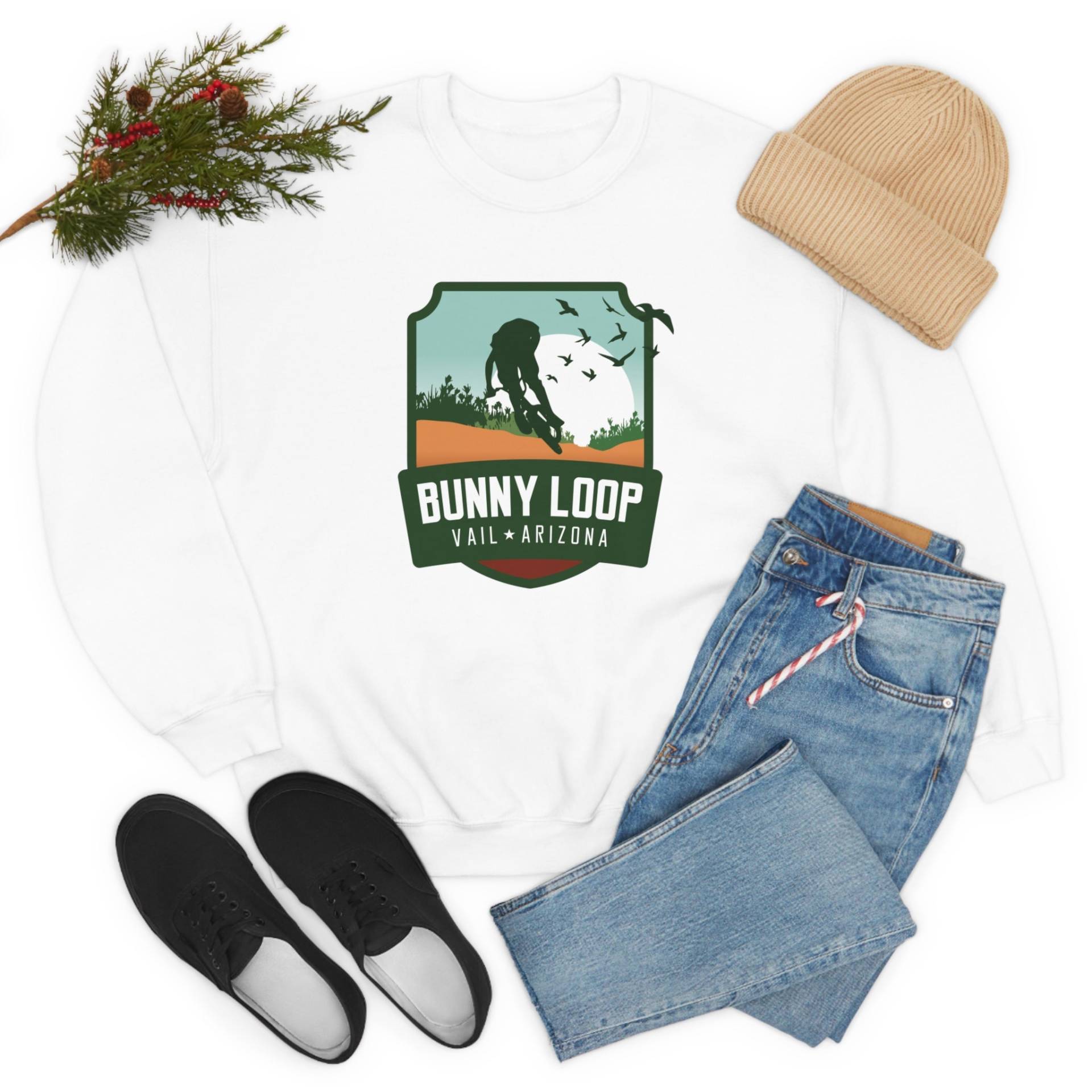 Bunny Loop - Vail, Arizona Unisex Heavy Blend Crewneck Sweatshirt von TrailMemories