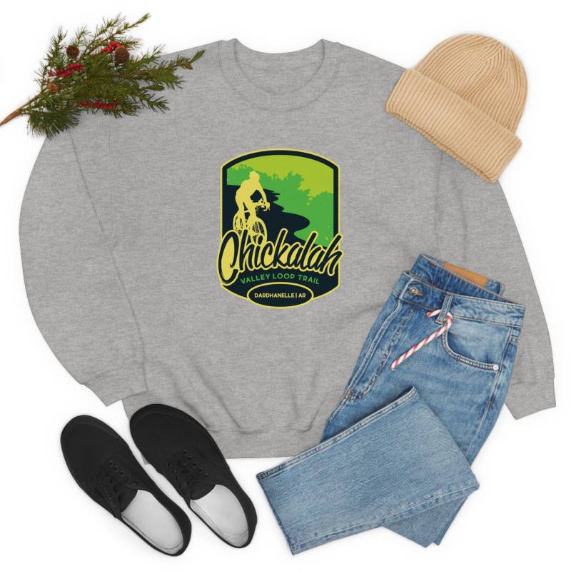 Chickalah Valley Loop Trail - Dardanelle, Arkansas Unisex Heavy Blend Crewneck Sweatshirt von TrailMemories