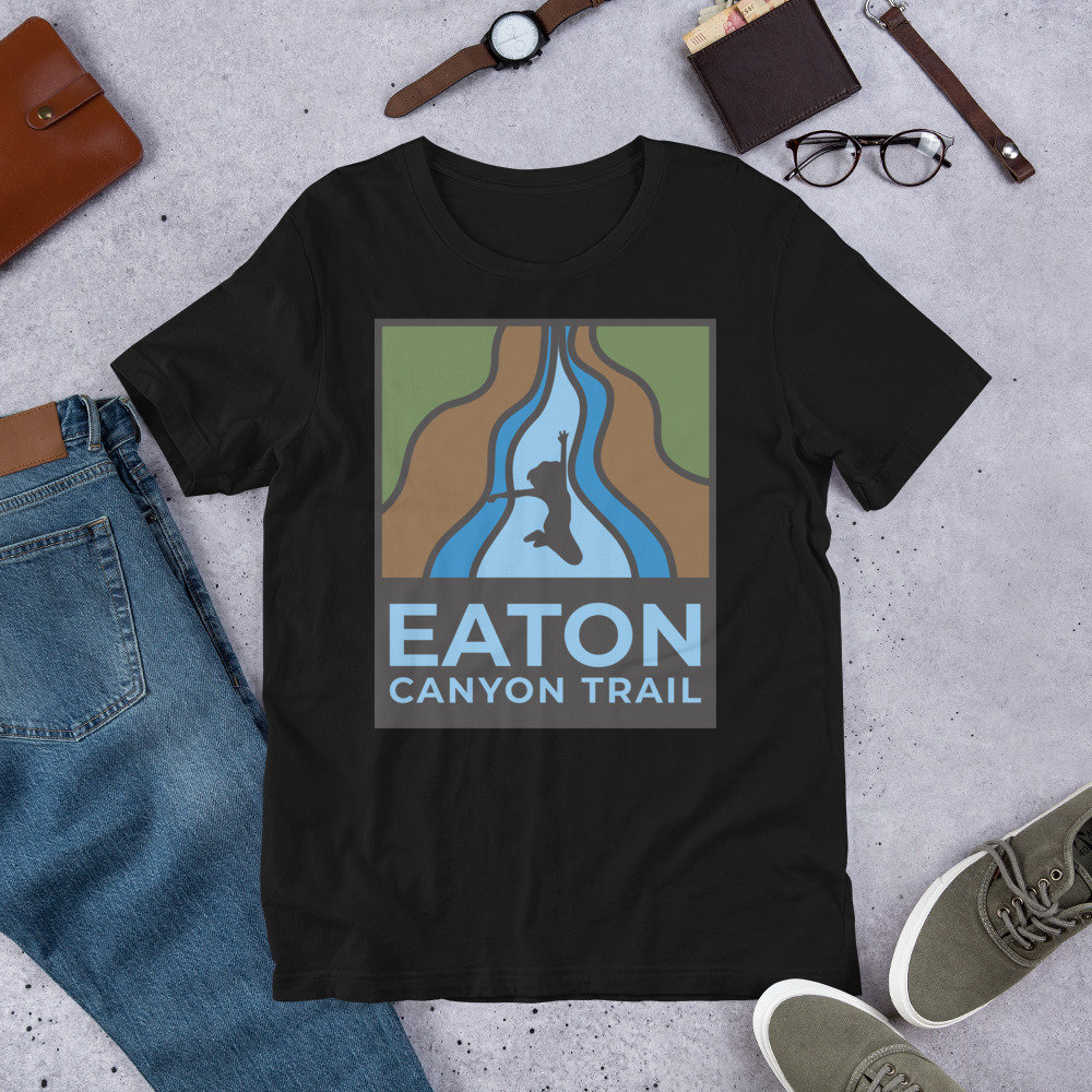Eaton Canyon Trail - Wasserfälle Unisex T-Shirt von TrailMemories