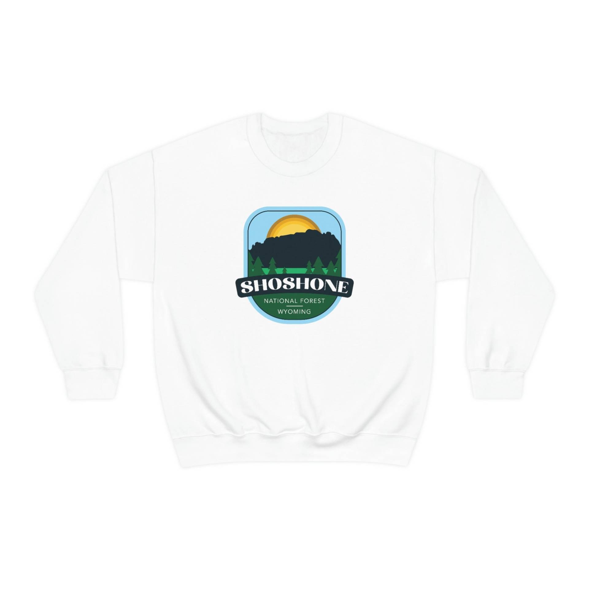 Shoshone National Forest - Wyoming Unisex Heavy Blend Crewneck Sweatshirt von TrailMemories