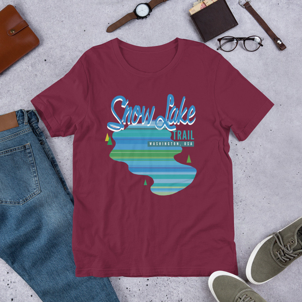 Snow Lake Trail - Washington, Usa Unisex T-Shirt von TrailMemories