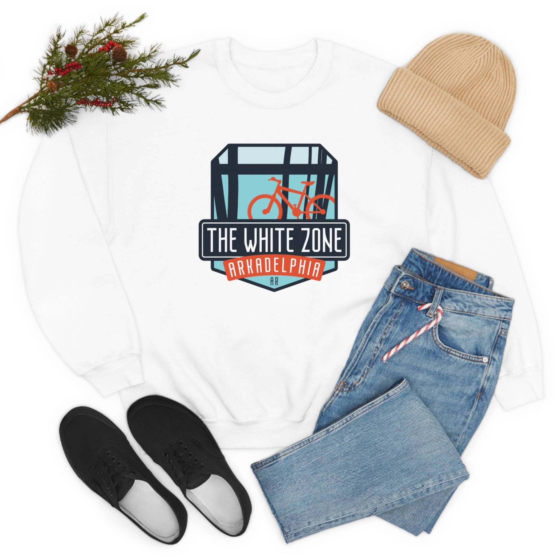 The White Zone - Arkadelphia, Arkansas Unisex Heavy Blend Crewneck Sweatshirt von TrailMemories