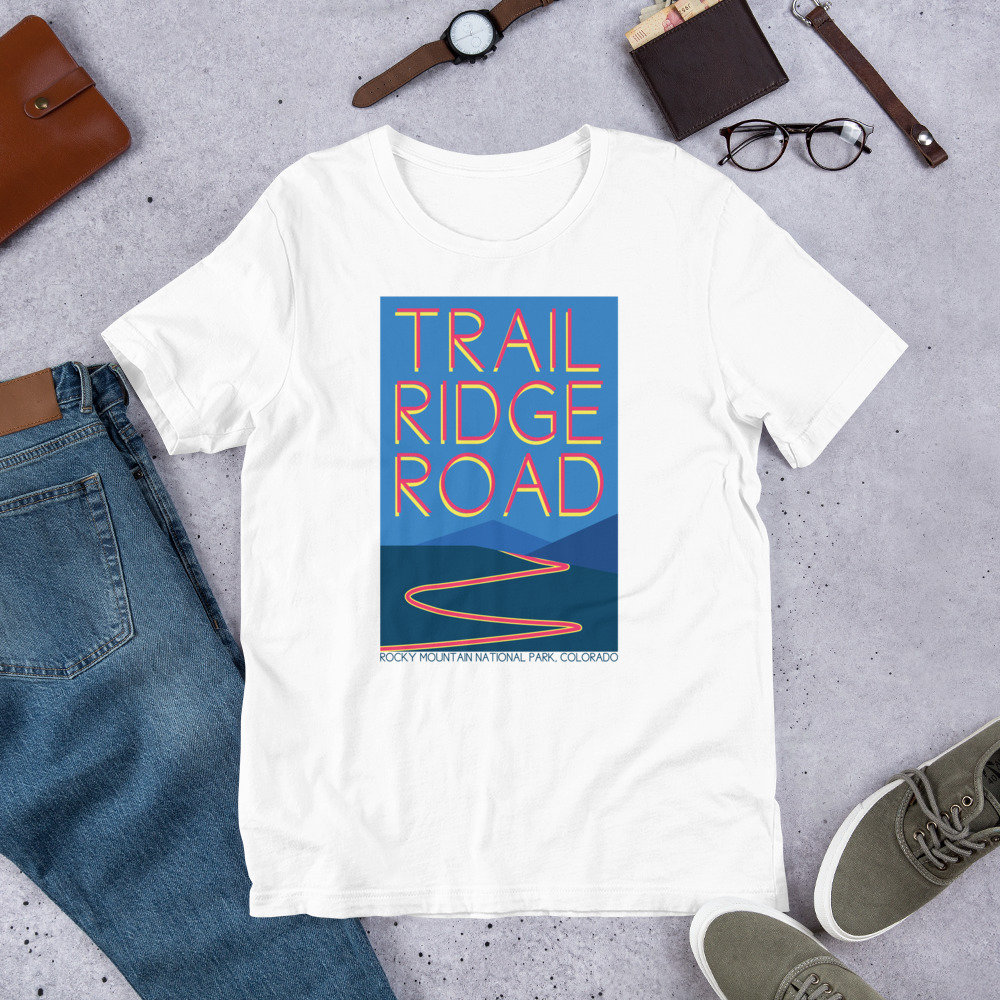 Trail Ridge Road - Rocky Mountain National Park, Colorado Unisex T-Shirt von TrailMemories