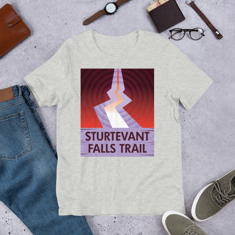 sturtevant Falls Trail Unisex T-Shirt von TrailMemories
