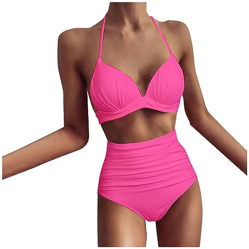 Trailrest Bikini Damen Sports Swimsuit Badeanzug Damen bauchweg Push up high Neck Bikini Badeanzug Damen high Waist Sommerkleider Damen lang Strand von Trailrest