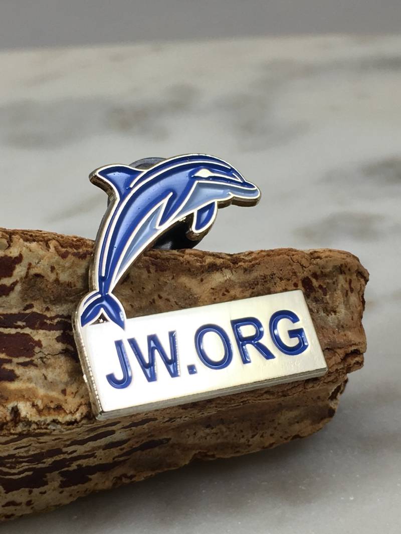 Jw.org Blauer Delphin [Lot Von 1] Premium Anstecknadeln Mit Gummiverschluss von TrailsEndFarmCrafts