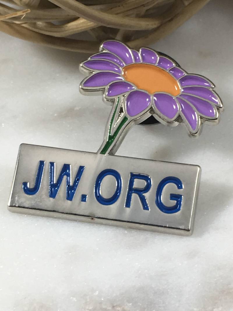 Jw.org Lila Blume [Lot Von 1] Premium Anstecknadel Mit Gummiverschluss von TrailsEndFarmCrafts