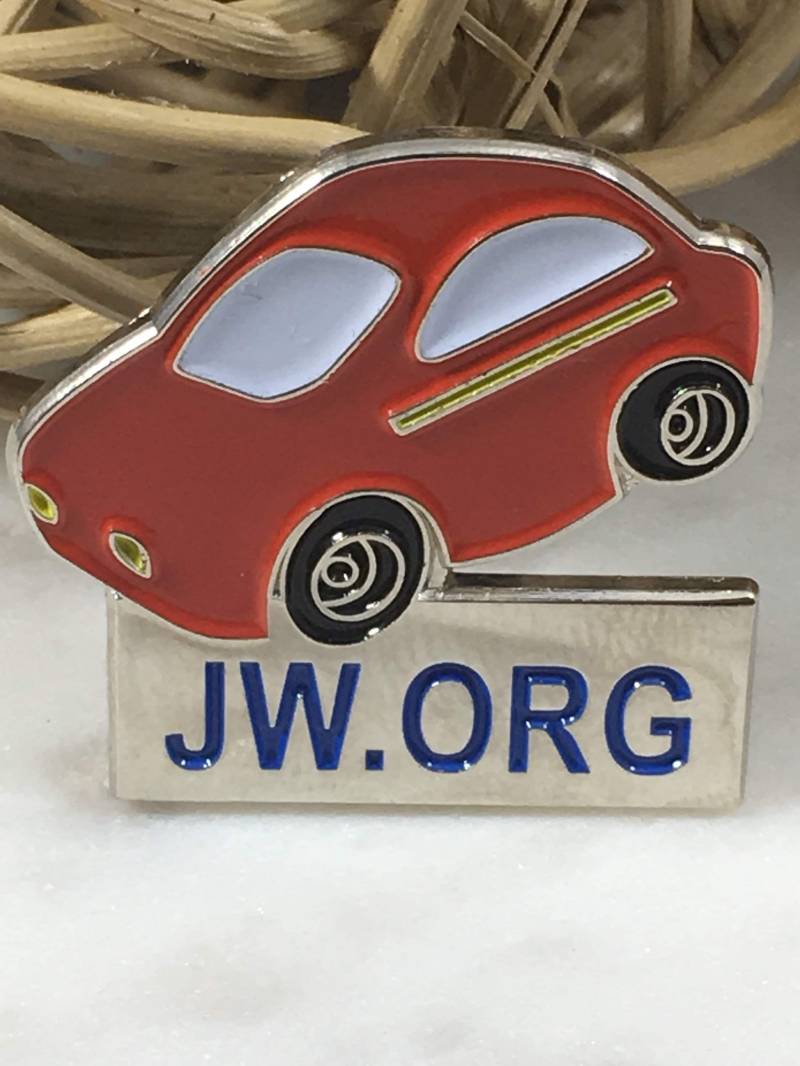 Jw.org Red Caleb Spielzeugauto [Lot Von 1] Premium Anstecknadel Mit Gummiverschluss von TrailsEndFarmCrafts