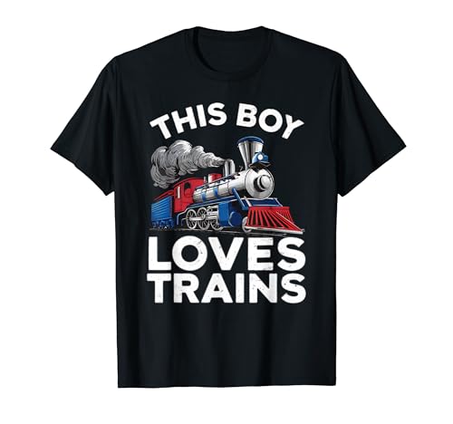 Coole Zugkunst für Jungen, Kinder, Kleinkinder, Zugliebhaber, Eisenbahn T-Shirt von Train Lover