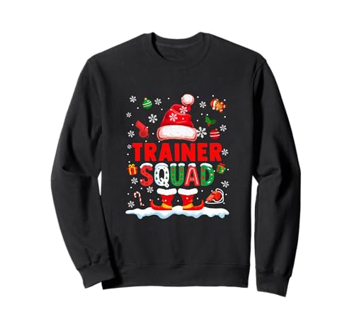 Trainer Squad Herren Job Weihnachten Weihnachtsmann Kostüm Fliege Sweatshirt Trainer Squad Herren Job Weihnachten Weihnachtsmann Kostüm Fliege Sweatshirt von Trainer Christmas Costume