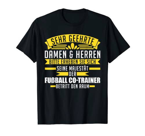 Herren Co-Trainer betritt den Raum Fußball Co-Trainer Trainer T-Shirt Herren Co-Trainer betritt den Raum Fußball Co-Trainer Trainer T-Shirt von Trainer & Co-Trainer Geschenk