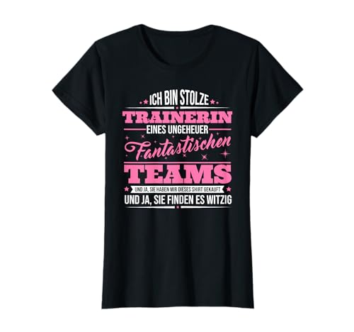 Damen Ich Bin Stolze Trainerin I Mannschaftssport Trainerin T-Shirt von Trainerin Tshirt Mannschafts Trainings Geschenke