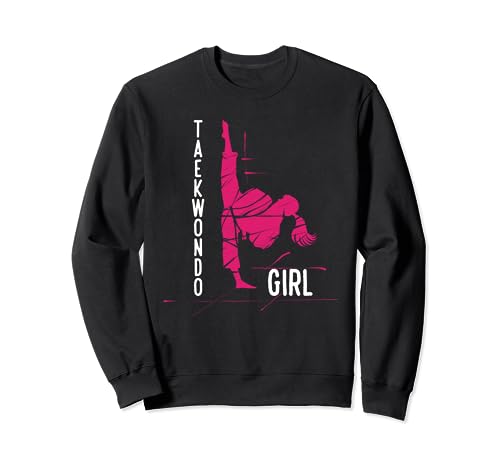 Taekwondo Girl High Kick Sweatshirt Taekwondo Girl High Kick Sweatshirt von Training Mma Taekwondo Kickboxing Judo Capoeira