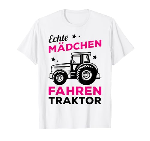 Echte Mädchen Fahren Traktor Landwirtschaft Bäuerin Geschenk T-Shirt Echte Mädchen Fahren Traktor Landwirtschaft Bäuerin Geschenk T-Shirt von Traktor Bäuerin Landwirtin Geschenkidee Spruch