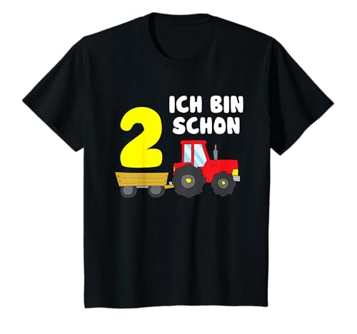 Ich Bin Schon 2 Kinder 2. Geburtstag Traktor T-Shirt von Traktor Geburtstag Kinder