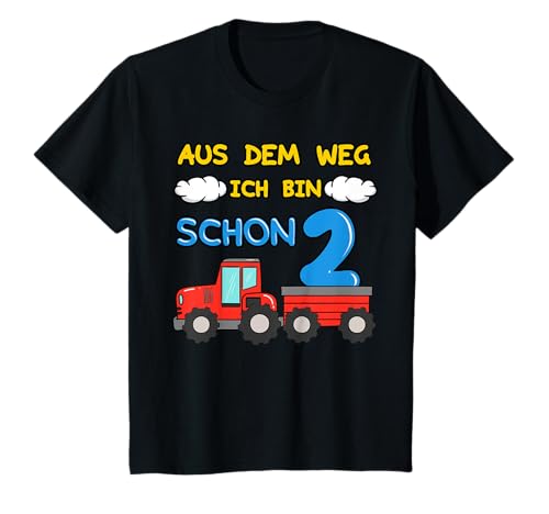 Kinder Kinder 2. Geburtstag Traktor Trecker Jungen Geburtstagsfeier T-Shirt Kinder Kinder 2. Geburtstag Traktor Trecker Jungen Geburtstagsfeier T-Shirt von Traktor Geburtstags Geschenke