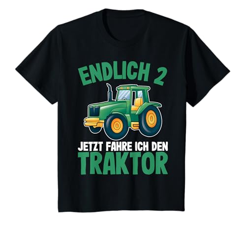 Kinder Traktor T-Shirt Jungs 2 Jahre | 2. Geburtstag Traktor T-Shirt von Traktor Shirt 2 Jahre Junge Geburtstag by 83-Tees
