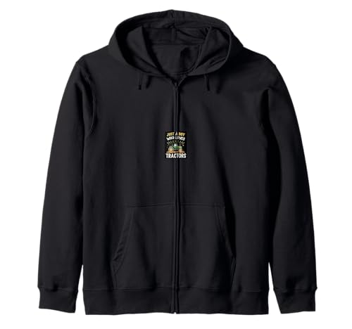 JUST A Boy WHO Loves Tractors Tractor Lover Kapuzenjacke JUST A Boy WHO Loves Tractors Tractor Lover Kapuzenjacke von Traktor Liebhaber Geschenk Design