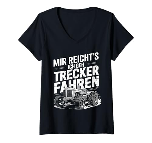 Damen Ich GEH Trecker Fahren Spruch Lustig Landwirt Bauer Traktor T-Shirt mit V-Ausschnitt Damen Ich GEH Trecker Fahren Spruch Lustig Landwirt Bauer Traktor T-Shirt mit V-Ausschnitt von Traktor Therapie – Humor in der Landwirtschaft