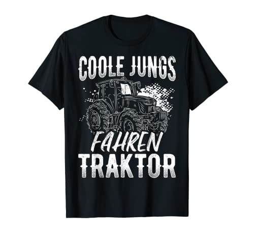 Coole Jungs Fahren Traktor Treckerfan Spruch Traktorfahrer T-Shirt von Traktor Trecker Bauer Geschenkidee & Designs