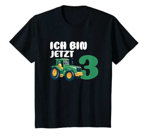 Kinder Ich bin jetzt 3 | Kinder 3 Jahre Geburtstag Traktor Junge T-Shirt Kinder Ich bin jetzt 3 | Kinder 3 Jahre Geburtstag Traktor Junge T-Shirt von Traktor Trecker Kindergeburtstags Deko 3