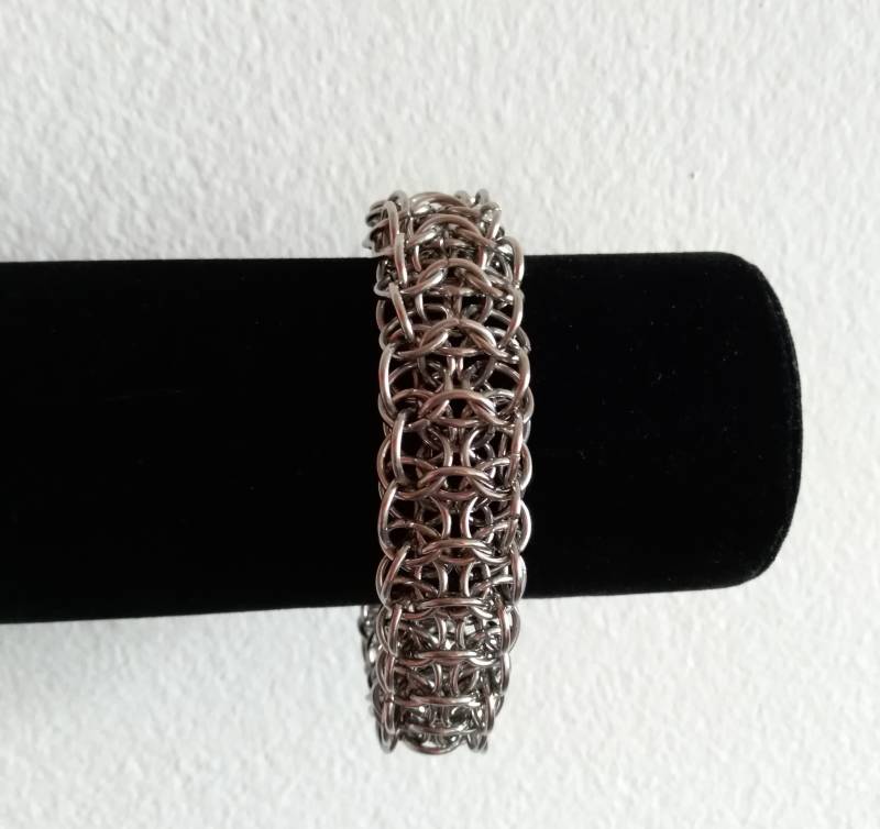 Chainmaille Armband, Unisex Armband Aus Edelstahl, Verstellbares Chainmaille Armband, Unisex Armband Aus Edelstahl, Verstellbares von TralalaByJelena