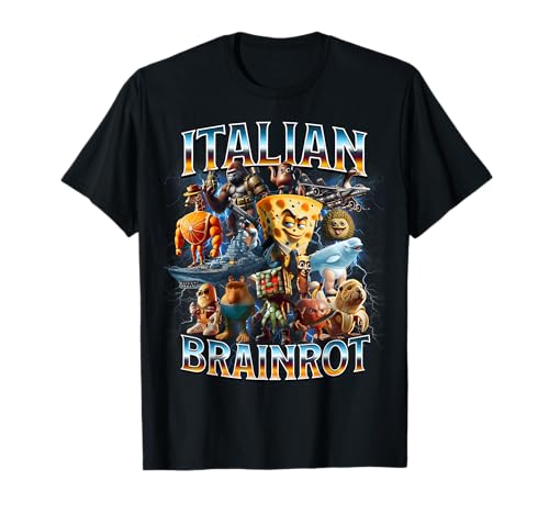 Italian Brainrot Italian Brainrot Lustiges Memes-Geschenk für Jungen und Kinder T-Shirt Italian Brainrot Italian Brainrot Lustiges Memes-Geschenk für Jungen und Kinder T-Shirt von Tralalero Tralala Bombardino Crocodilo Tee Shirt