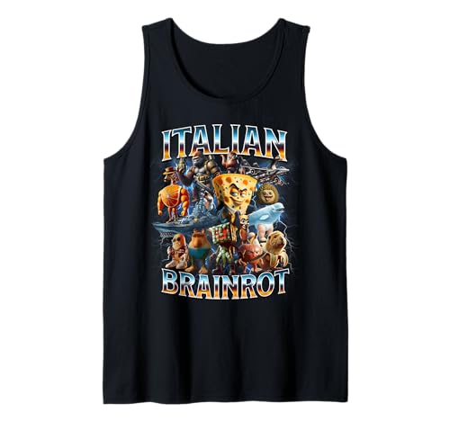 Italian Brainrot Italian Brainrot Lustiges Memes-Geschenk für Jungen und Kinder Tank Top Italian Brainrot Italian Brainrot Lustiges Memes-Geschenk für Jungen und Kinder Tank Top von Tralalero Tralala Bombardino Crocodilo Tee Shirt