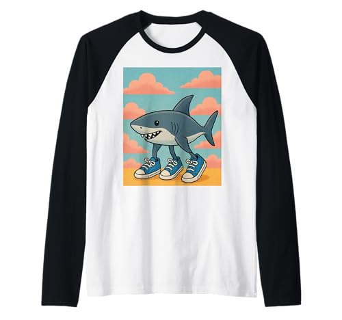 Herren Dibujo de Tralalero Tralala Raglan von Tralalero Tralala Shark Meme
