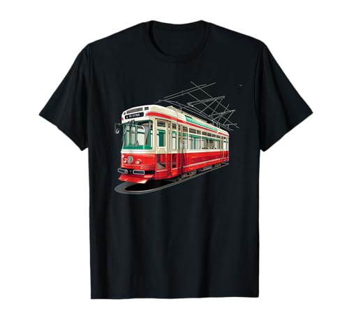 Cooles Straßenbahn-Kostüm in der Stadt für Jungen und Mädchen T-Shirt von Tram and Streetcar