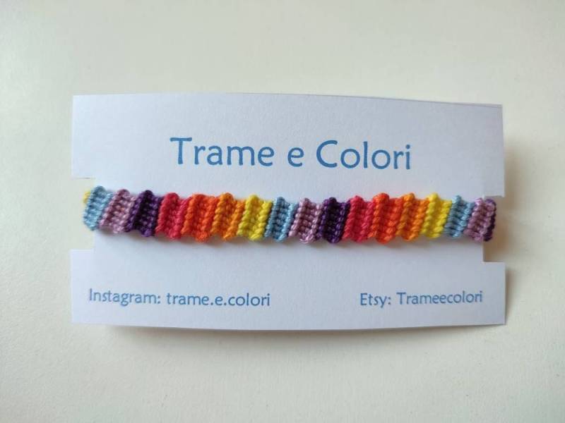 xenogender Freundschaftsarmband Lgbt-Flagge Lgbtqa+ - Boho Makramee Lesezeichen Pride Month Nonbinary Armband Lgbtqia-Eigener Shop von TrameeColori