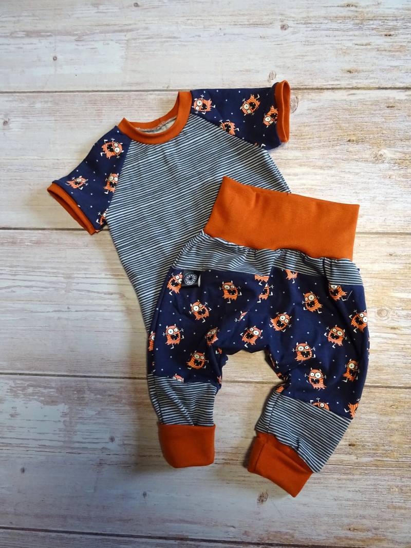 Evolutionäres Baby-Outfit 9-18 Monate Unisex-Patchwork von Tramplemousse