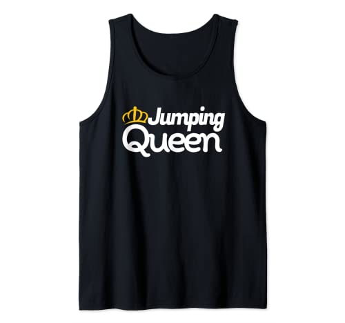 Jumping Queen Lustiges Jumping Fitness Trampolin Damen Queen Tank Top von Trampolin und Jumping Training & Fitness Geschenk