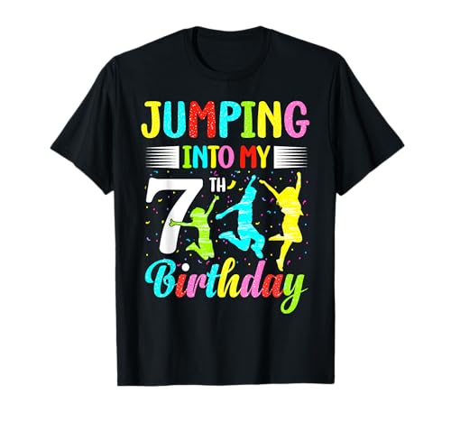 Trampolin Liebhaber 7. Geburtstag Party Springen Feier Kinder T-Shirt Trampolin Liebhaber 7. Geburtstag Party Springen Feier Kinder T-Shirt von Trampoline Birthday Party Lover Jump Bounce
