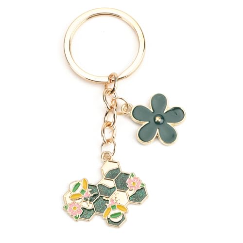 Personalisierter Schlüsselanhänger Aus Edelstahl Mit Bezauberndem Blumen- Und Bienen-Design, Geschenk Für Frauen, Mütter Oder Guter Freundinnen Zu Geburtstagen, Geburtstagsgeschenk Für Frauen von Tranbath