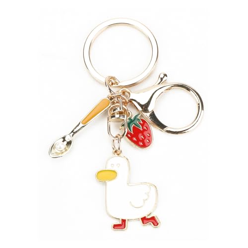 Personalisierter Schlüsselanhänger Aus Edelstahl Mit Süßem Erdbeere, Ente, Löffelanhänger, Ideal Als Geschenk Für Guter Freundinnen, Mamas Und Als Lustiges Geschenk Für Frauen, Freunde Geschenk Personalisierter Schlüsselanhänger Aus Edelstahl Mit Süßem Erdbeere, Ente, Löffelanhänger, Ideal Als Geschenk Für Guter Freundinnen, Mamas Und Als Lustiges Geschenk Für Frauen, Freunde Geschenk von Tranbath