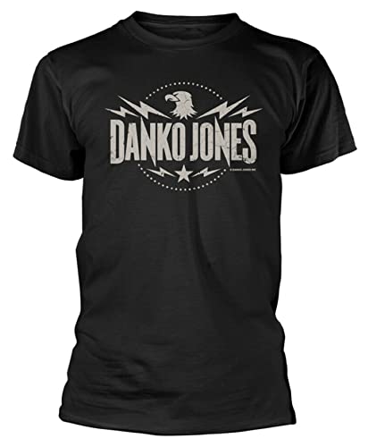 Tranc Danko Jones Eagle T-Shirt, Schwarz, Schwarz , L von Tranc