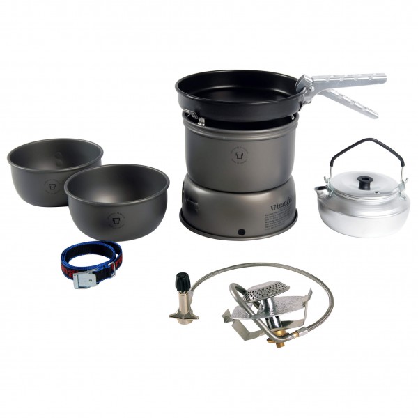 Trangia - 25-4 Sturmkocher mit Primus Gasbrenner - Gaskocher grau von Trangia