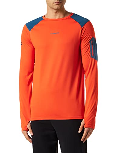 TRANGO Herren T-Shirt Trx2 Pro Long Tshirt, orange, S von Trango