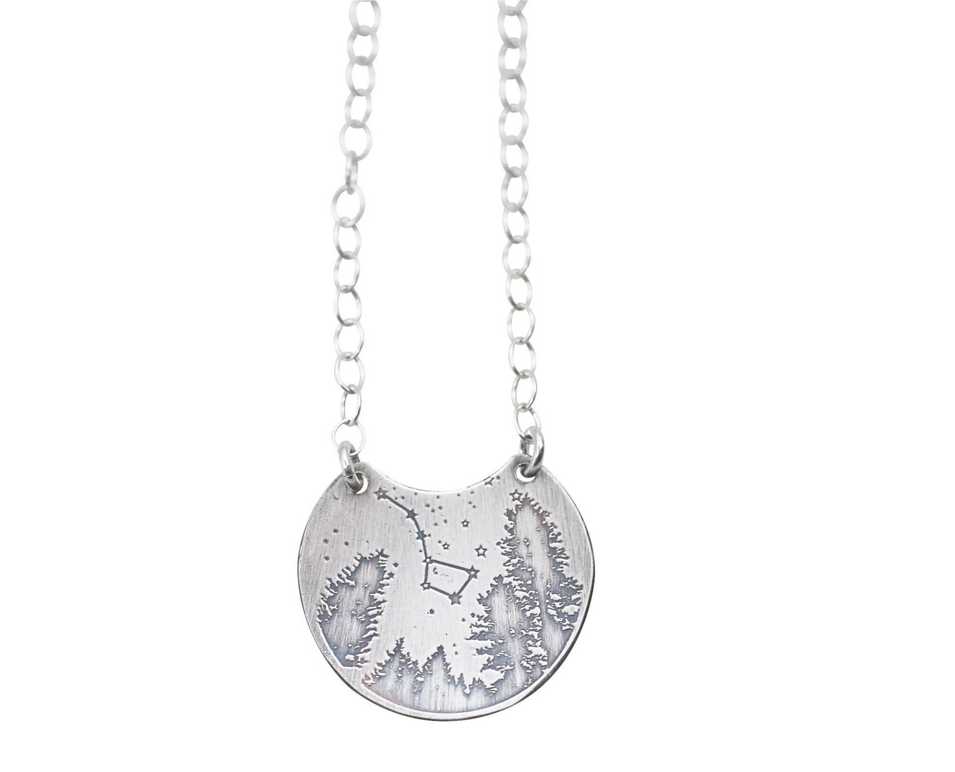 Big Dipper Halskette, Konstellation Sternbild Anhänger, Achterbahn-Anhänger, Achterbahn Schmuck, Sternen-Kette, Nachthimmel von TranquillaStudio