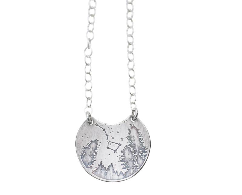 Big Dipper Halskette, Konstellation Sternbild Anhänger, Achterbahn-Anhänger, Achterbahn Schmuck, Sternen-Kette, Nachthimmel von TranquillaStudio