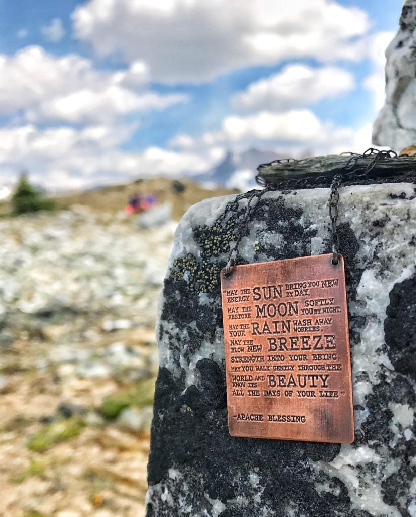 Hochzeit Segen Halskette, Gebet Schmuck, Gebet, Poesie Natur Halskette von TranquillaStudio