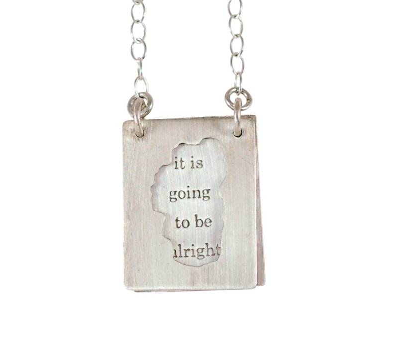 Lake Tahoe - "Es Wird Gut" Pfund Sterling Halskette von TranquillaStudio