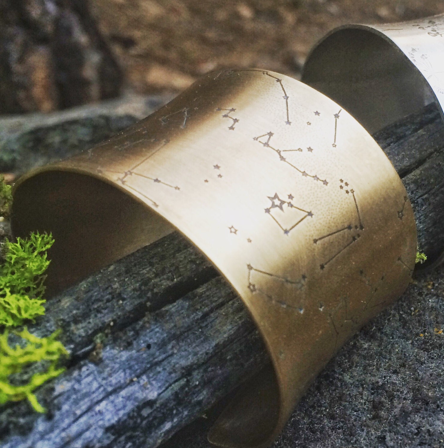 Sternzeichen Manschette, Konstellations Armband, Armreif, Sterne Sterne, Konstellation Schmuck, Nachthimmel von TranquillaStudio