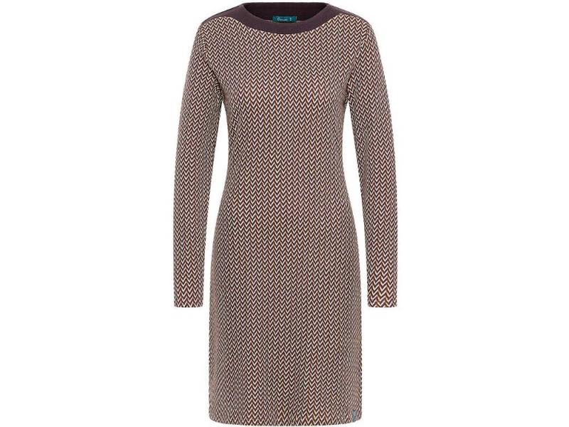 Tranquillo Jerseykleid tranquillo Bio-Damen-Midi-Kleid mit abgesetztem Au von Tranquillo