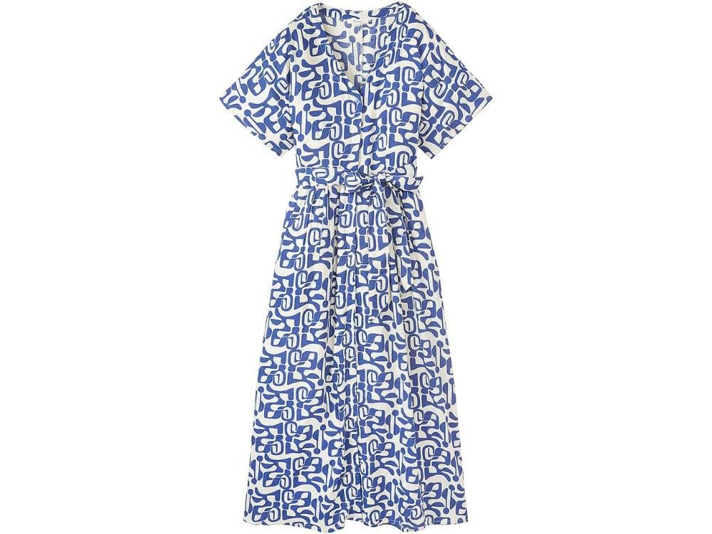 Tranquillo Jerseykleid tranquillo Damen-Maxi-Kleid mit Bindegürtel von Tranquillo