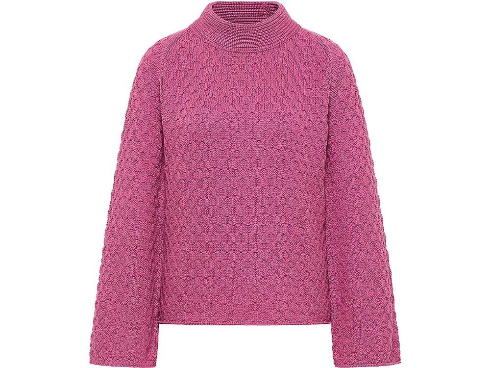 Tranquillo Rundhalspullover tranquillo Bio-Damen-Pullover mit Fledermausärmeln von Tranquillo