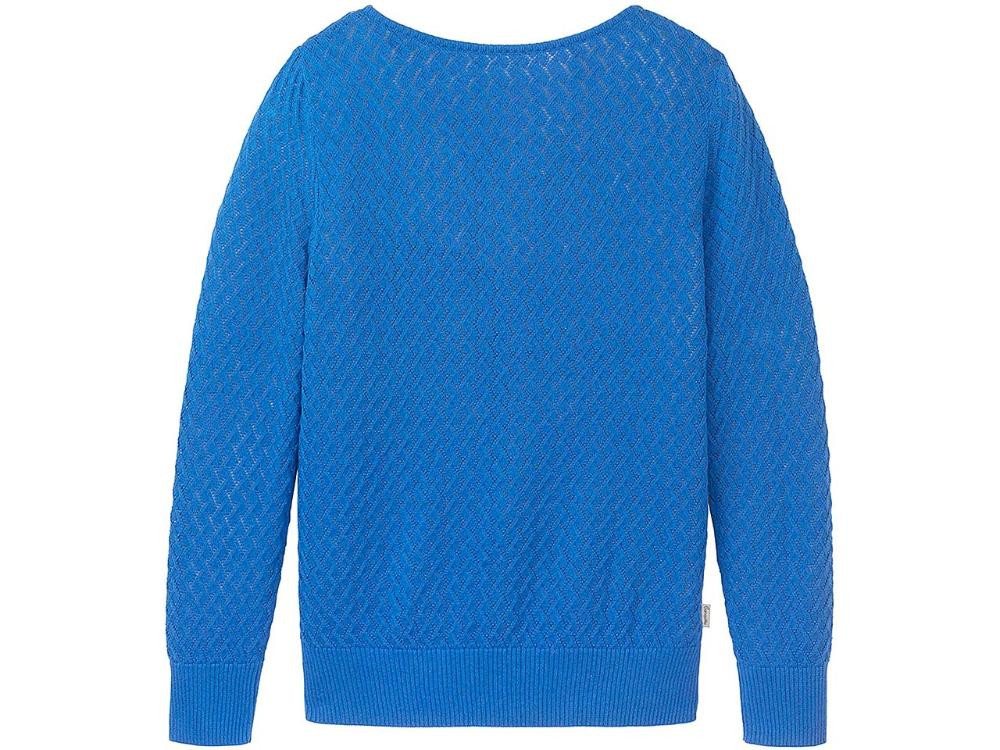 Tranquillo Rundhalspullover tranquillo Bio-Damen-Strickpullover mit tiefem Rüc von Tranquillo