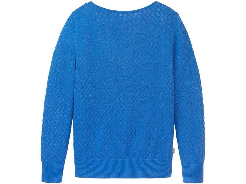 Tranquillo Rundhalspullover tranquillo Bio-Damen-Strickpullover mit tiefem Rüc von Tranquillo