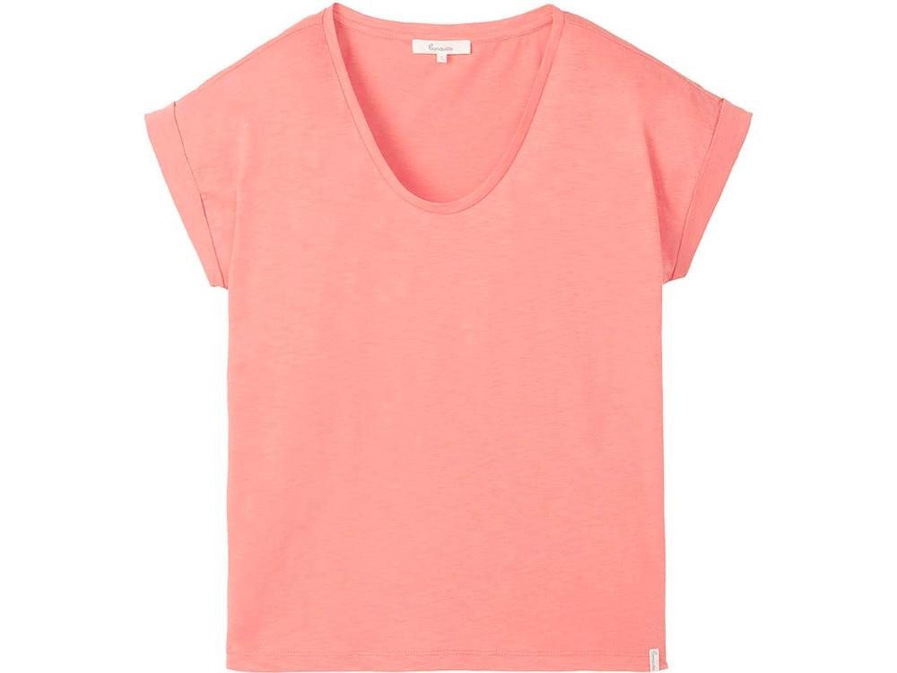 Tranquillo T-Shirt tranquillo Bio-Damen-T-Shirt mit Roll-Up-Ärmel von Tranquillo